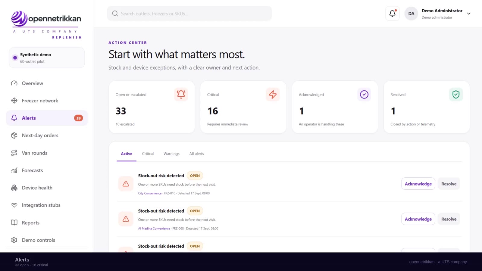 Replenish screenshot